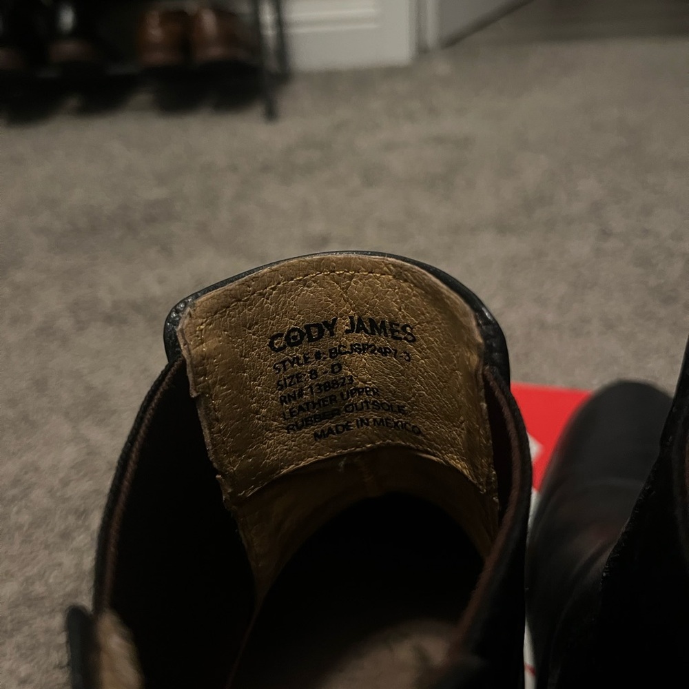 Cody James Leather Men's Black Chelsea Boots - Picture 4 of 6